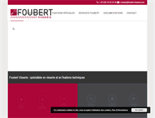 Tablet Screenshot of foubert-visserie.com